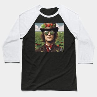 John Lennon Strawberry Fields Forever Baseball T-Shirt